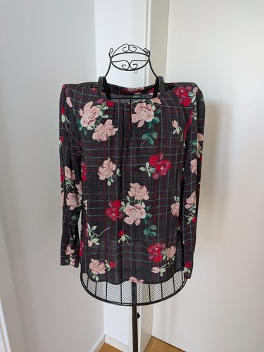 Oliver bluse kariert floral - s.oliver,