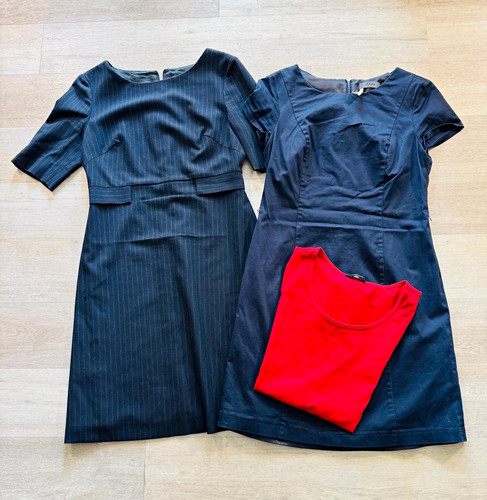 Damenkleid set blau 38 - set,