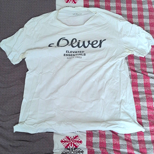 Oliver herren shirt - t-shirt, weiß