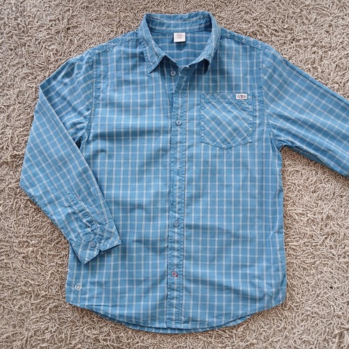 Blaukarierte bluse von - bluse,