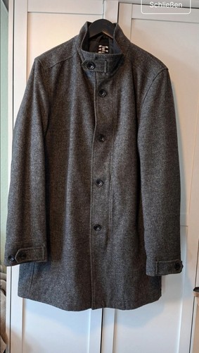 Wollmantel kurz oliver grau - wollmantel,